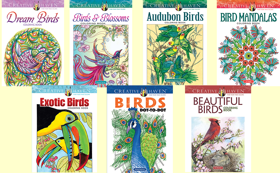 Amazon Com Creative Haven Birds Color By Number Coloring Book