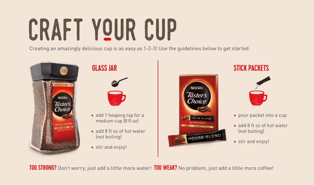 Nescafe Taster's Choice Instant Coffee Beverage, Hazelnut,160.1 oz