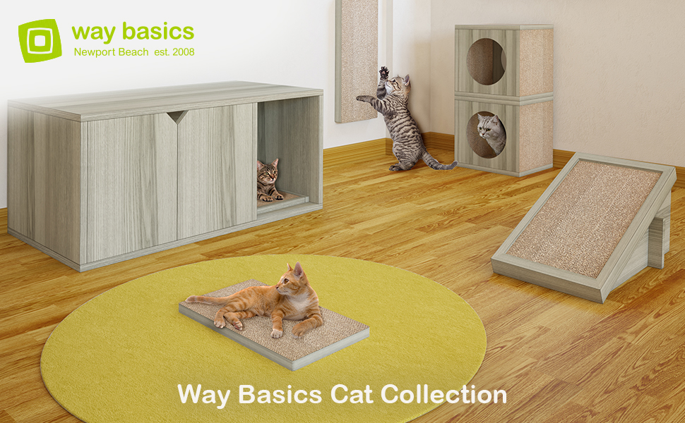 Way Basics Eco Cat Litter Box Duplex Enclosure (ToolFree