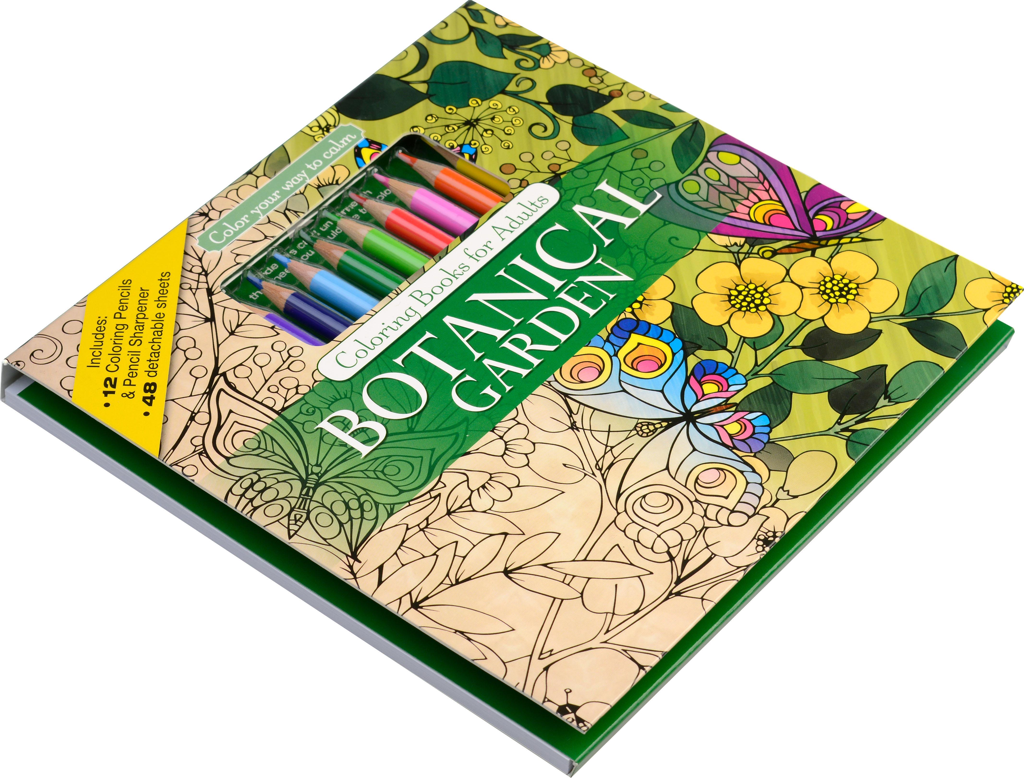 Ocean Wonders Adult Coloring Book Set With Colored Pencils And Pencil 