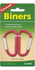 clip, biner, carabiner, attach, equipment, pack, canoe, rope, cord, tent, belt, clothes, light, keys