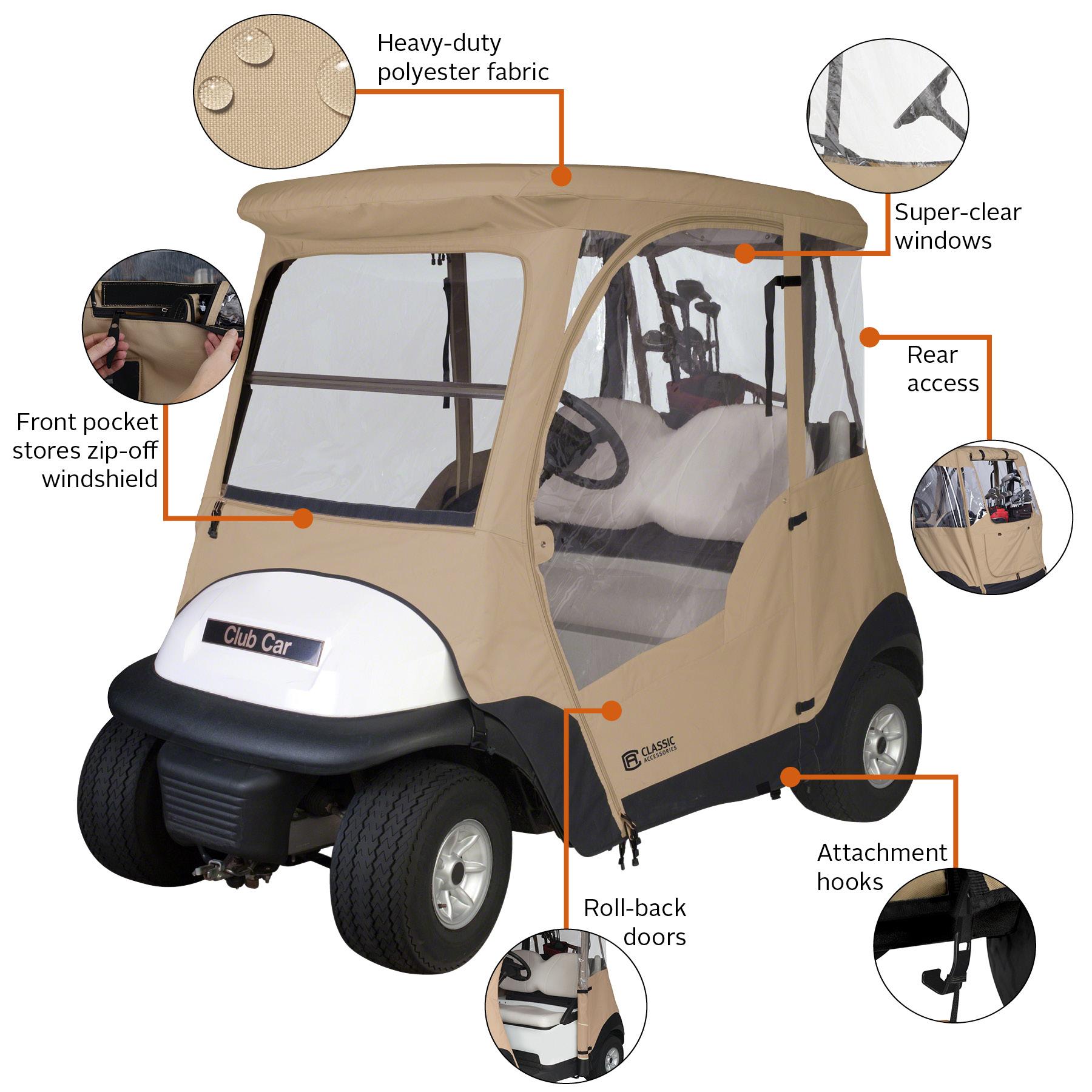 Classic Accessories Fairway Deluxe 4Sided 2Person Golf