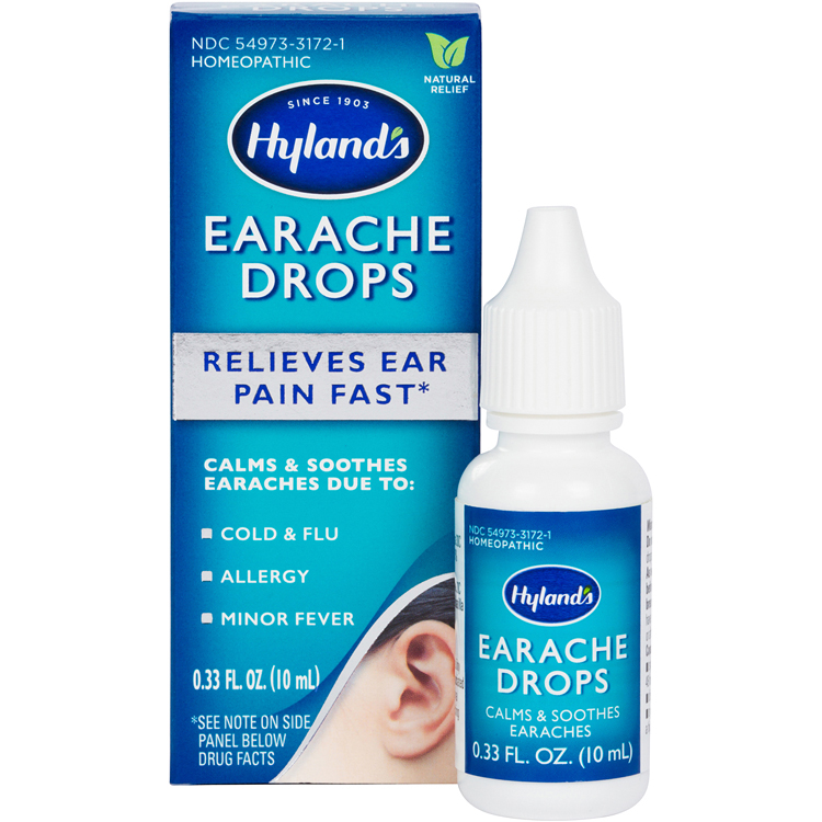 Hyland's Earache Drops, Natural Homeopathic Cold & Flu Earaches