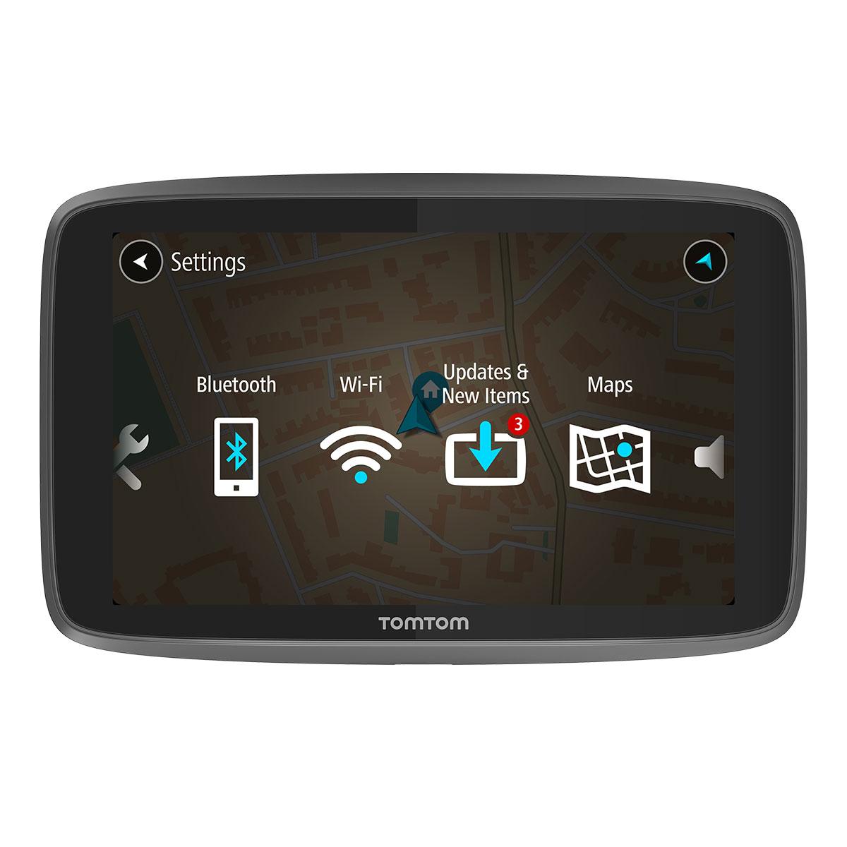 TomTom GO 6200 with WiFi Lifetime World Maps, Traffic, Handsfree