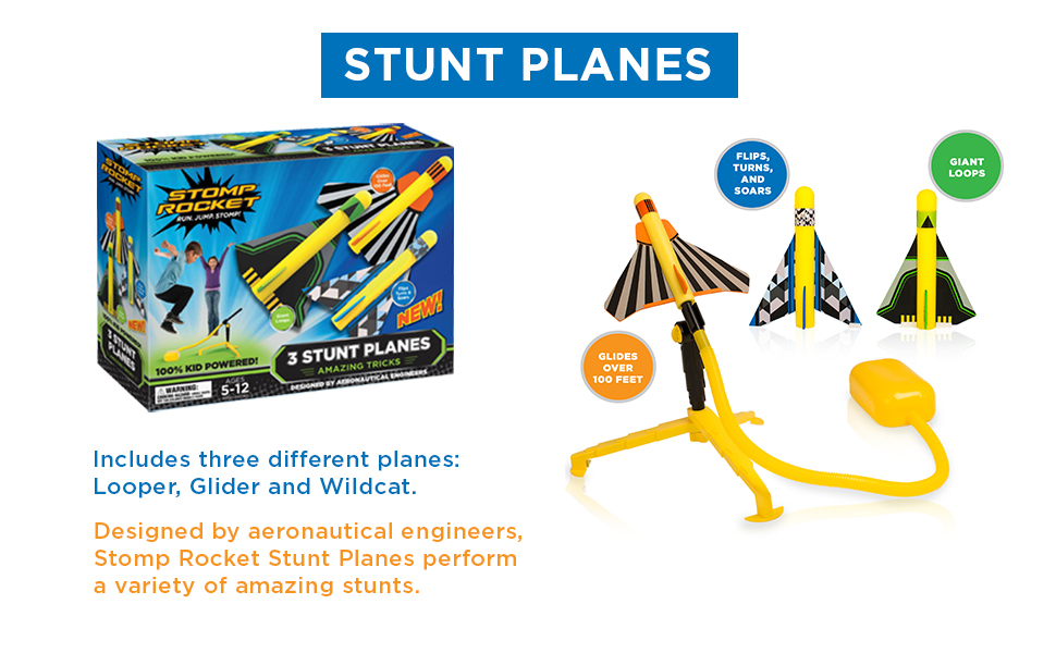 stomp rocket 3 stunt planes
