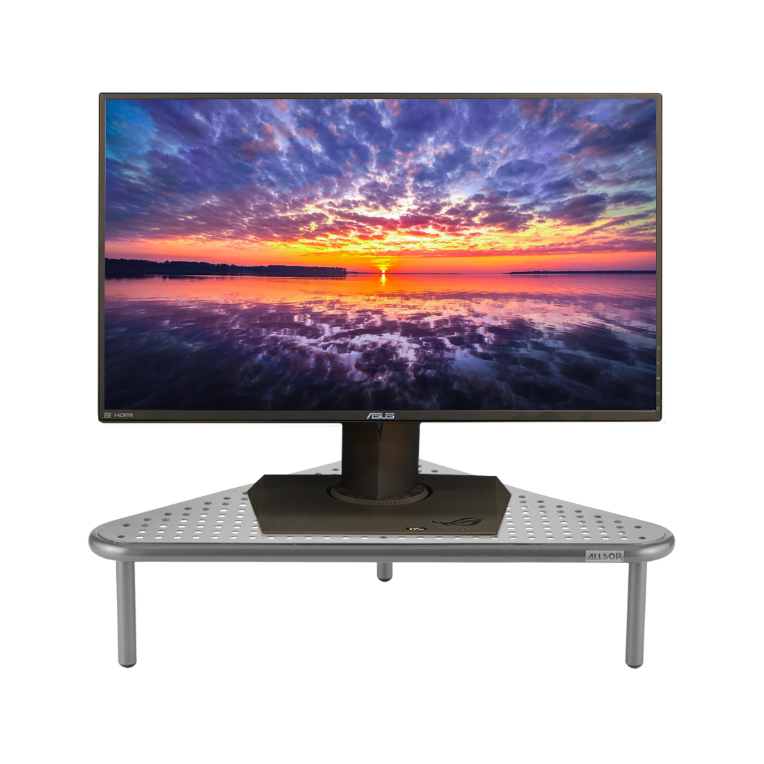 Allsop Metal Art Corner Monitor Stand, holds 40 lbs, great