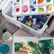 Amazon Com Artbin 8408ab Sidekick Carrying Portable Art Craft Organizer With Handle 1 Plastic Storage Case Translucent Standard Clear A sturdy bin perfect for storing your art and crafting supplies. artbin 8408ab sidekick carrying portable art craft organizer with handle 1 plastic storage case translucent standard clear