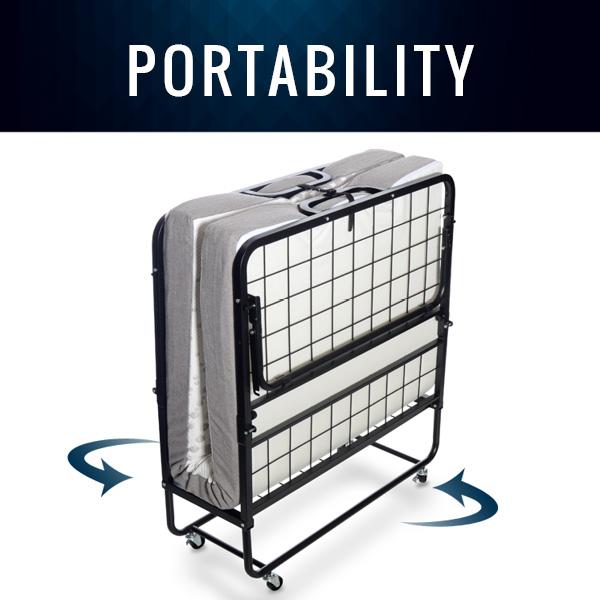 Milliard Diplomat Folding Bed Twin Size with Luxurious