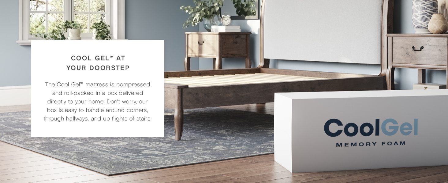 Classic Brands Cool Gel Memory Foam 14Inch Mattress with 2