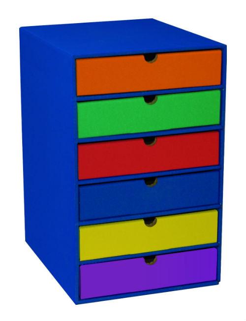Classroom Keepers 6Shelf Organizer, Blue (001312