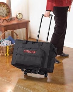 large sewing machine case on wheels
