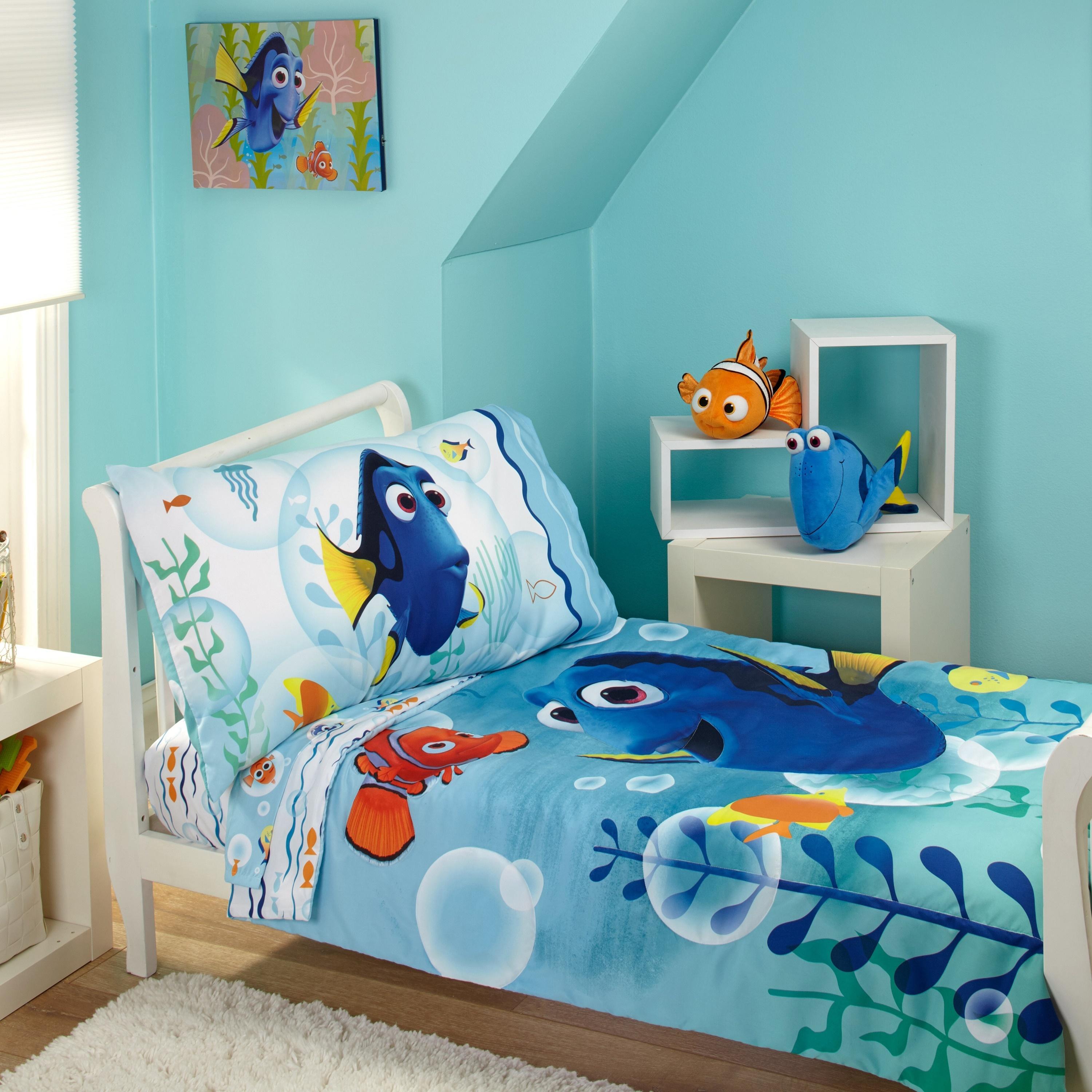 Disney Finding Dory Bubbles 4 Piece Toddler Bedding Set Amazon.ca Baby