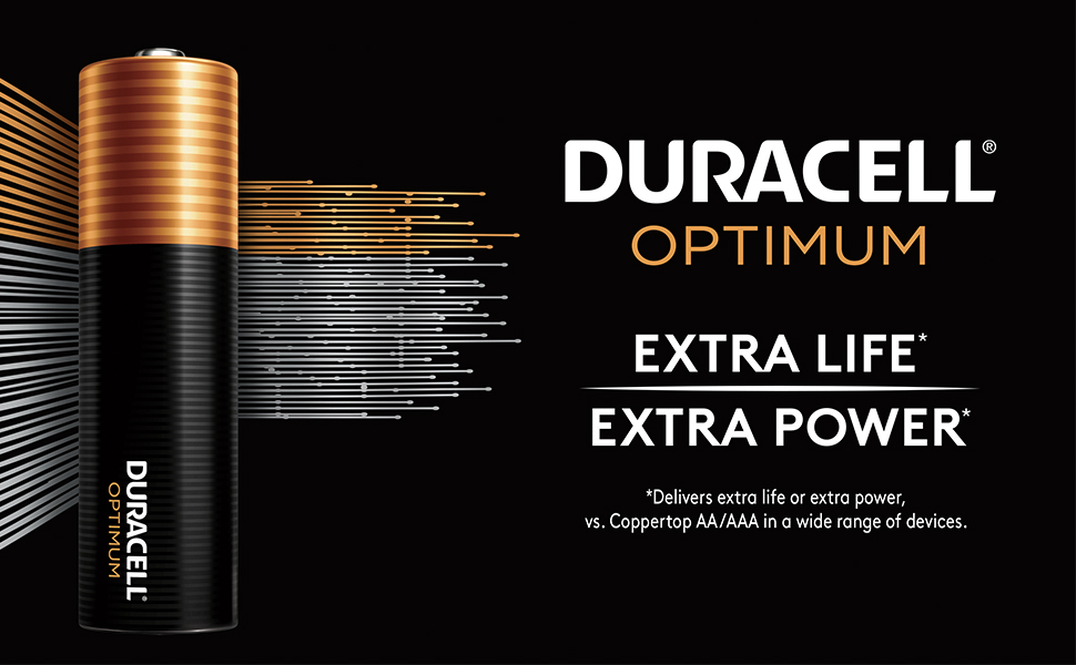 Duracell Optimum 1.5V Alkaline AA Batteries, Convenient, Resealable Package, 12 count Amazon.ca