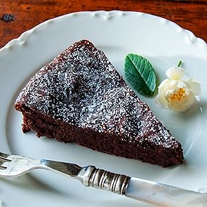 chocolate, torte, flourless, cake, dessert