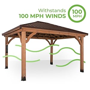 Amazon.com : Backyard Discovery Barrington 20' x 12' Cedar Wood