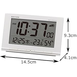 Amazon.co.jp: リズム(RHYTHM) 目覚まし時計 電波時計 温度計