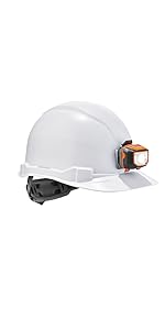 DRT帽子 Ergodyne - 60156 Vented Hard Hat with Light, Full Brim Style