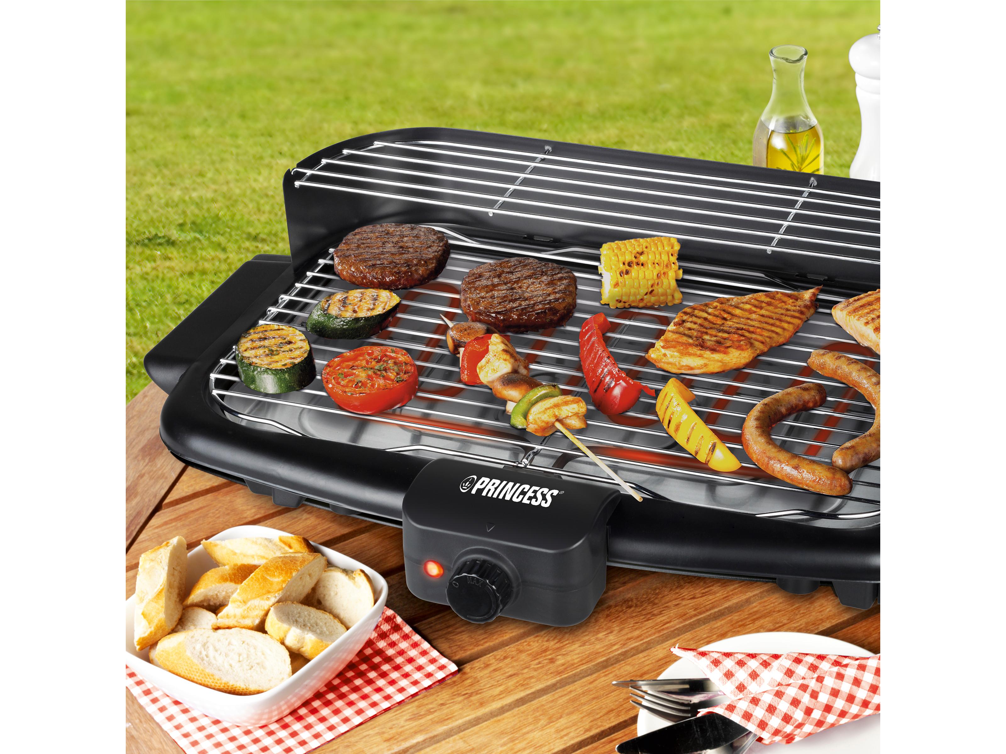 Barbecue elettrico Princess 112247 Dotato di supporto Grandi