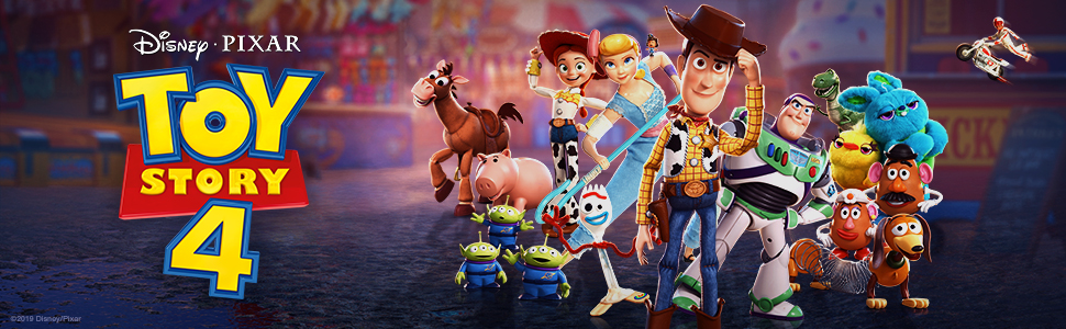 Toy Story, DVD, HE, Blu-ray, Amazon, Giochi, Pixar, Cinema, woody, Buzz, Forky, Potato, Caboom, Moto