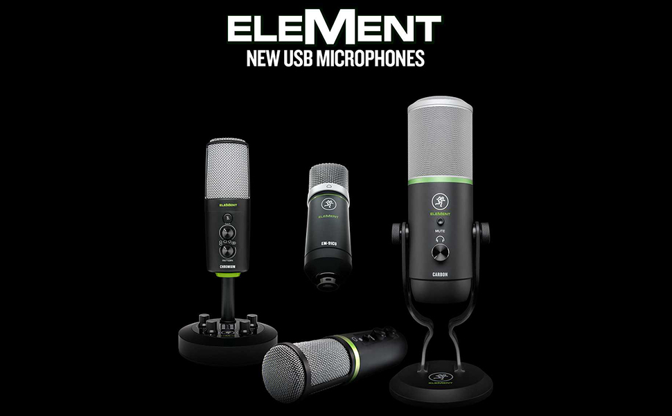 Mackie EleMent Series, USB Condenser Microphone (EMUSB) Amazon.in