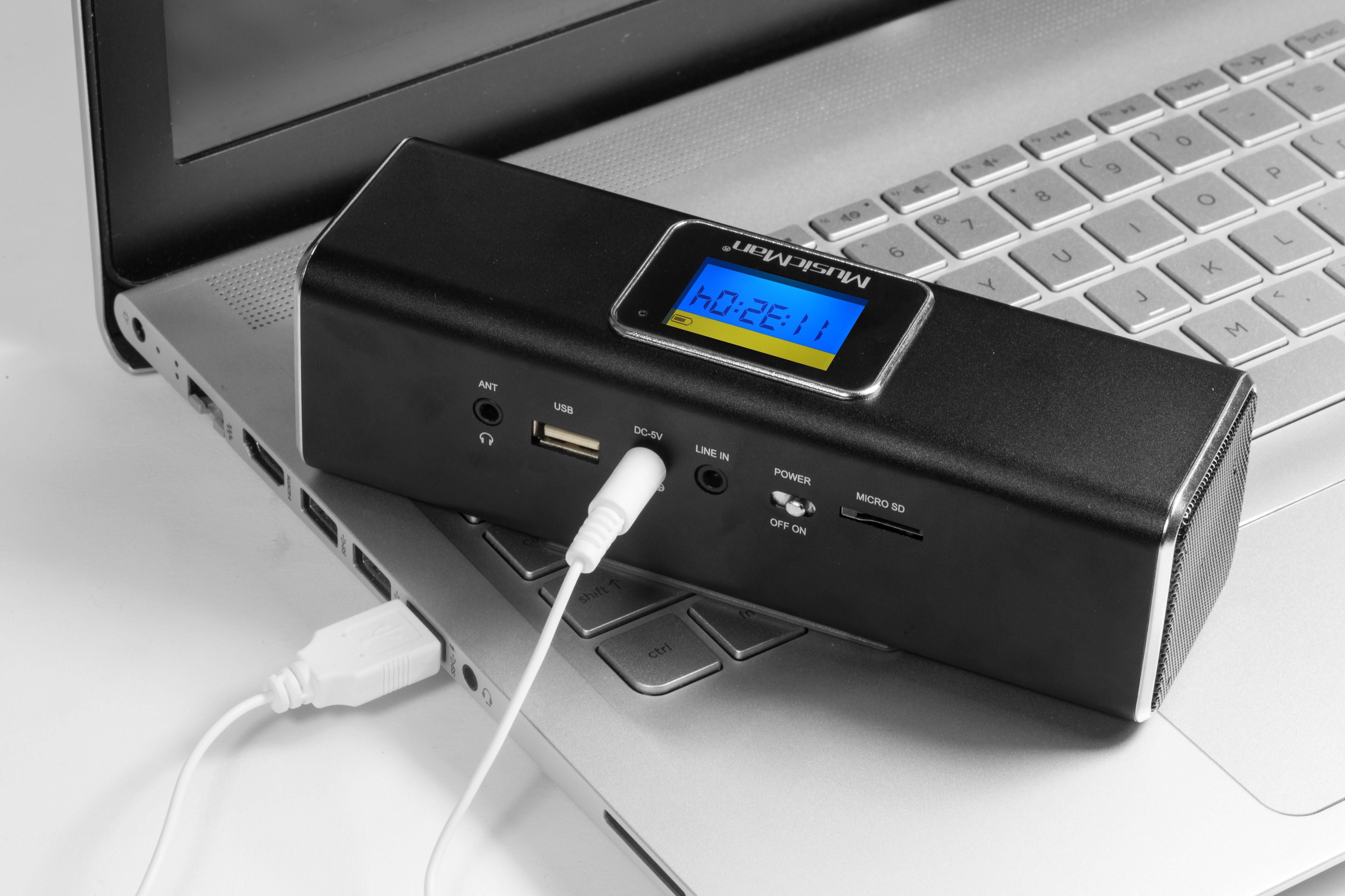 MusicMan 4672 Portable Bluetooth/DAB STEREO SPEAKER BTX29 with