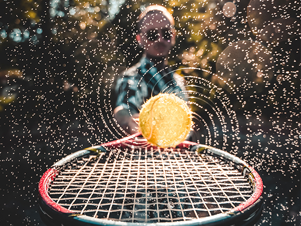 fast shutter speed 1/8000 second tennis freeze action