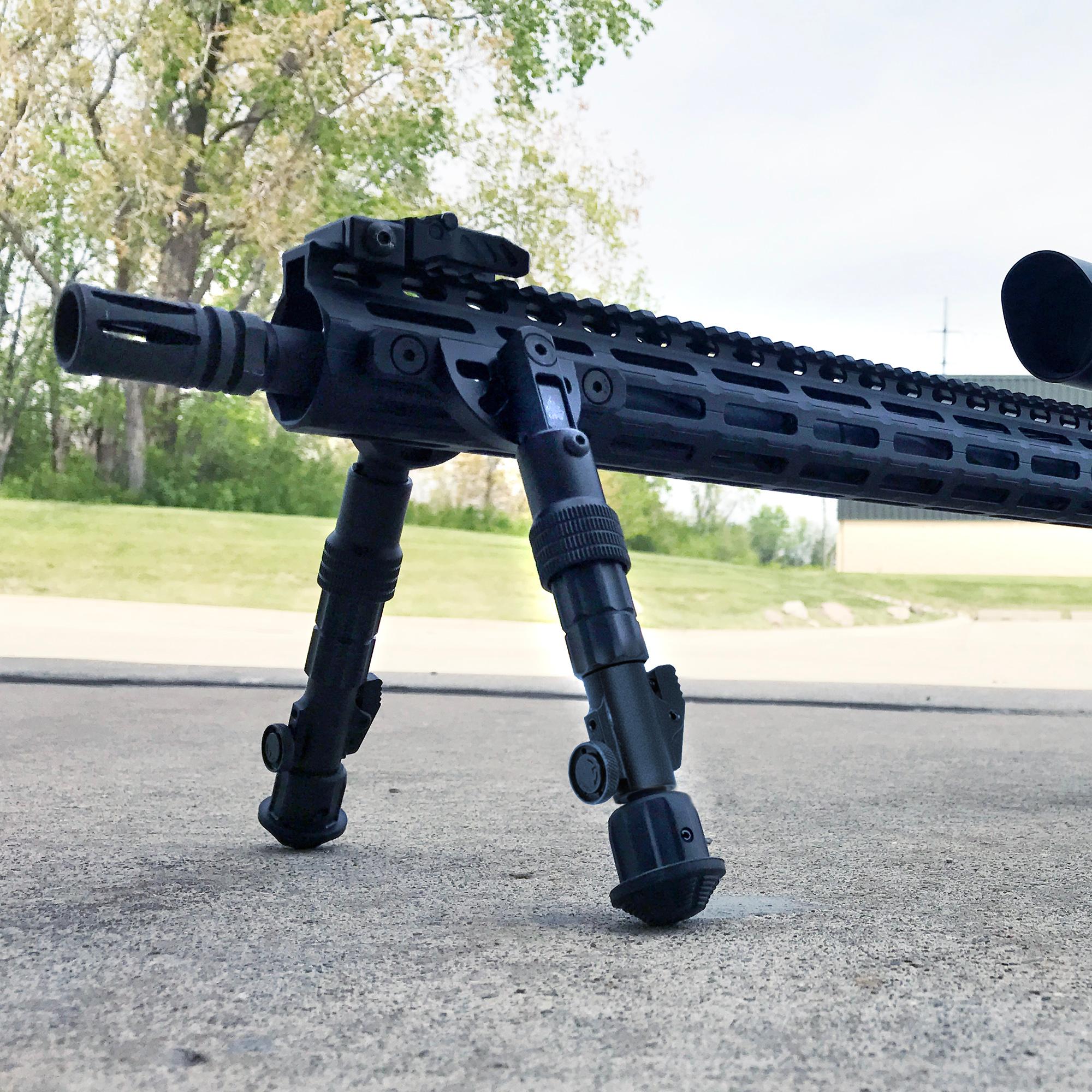 UTG Recon Flex MLOK(R) Bipod, Matte Black, Cent. Ht. 5.7"8", Monopods