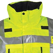 Mic clips at each shoulder 