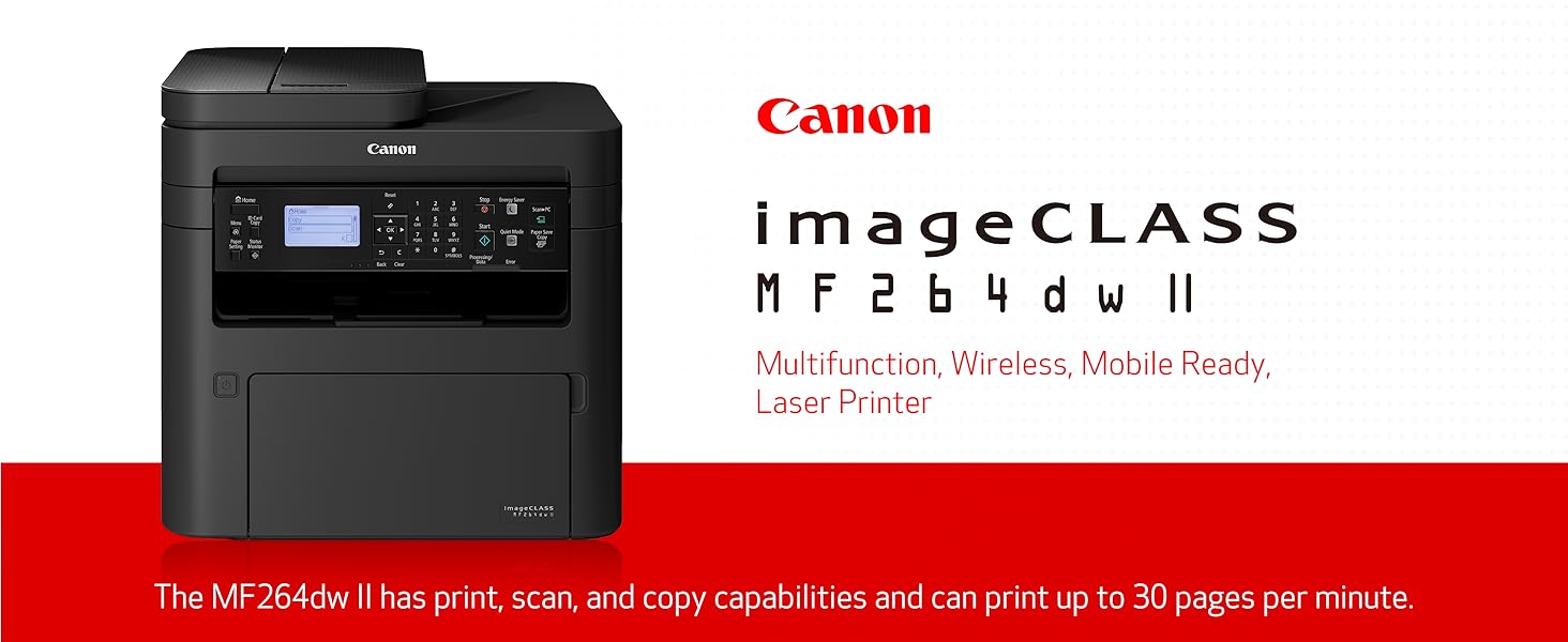 Amazon.com: Canon imageCLASS MF264dw II - Monochrome Duplex
