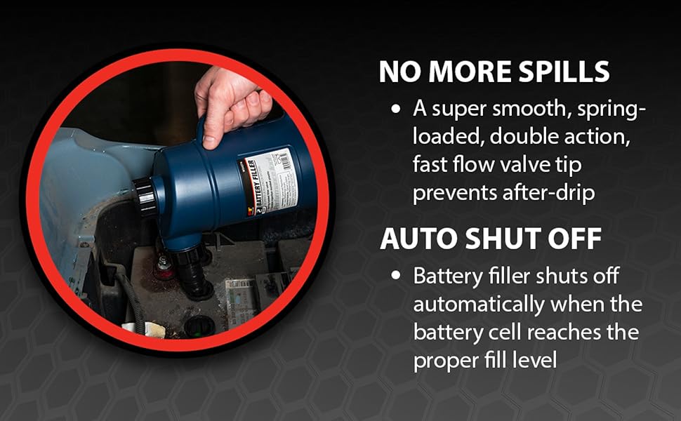 Performance Tool W54274 2 Quarts Battery Filler with Auto
