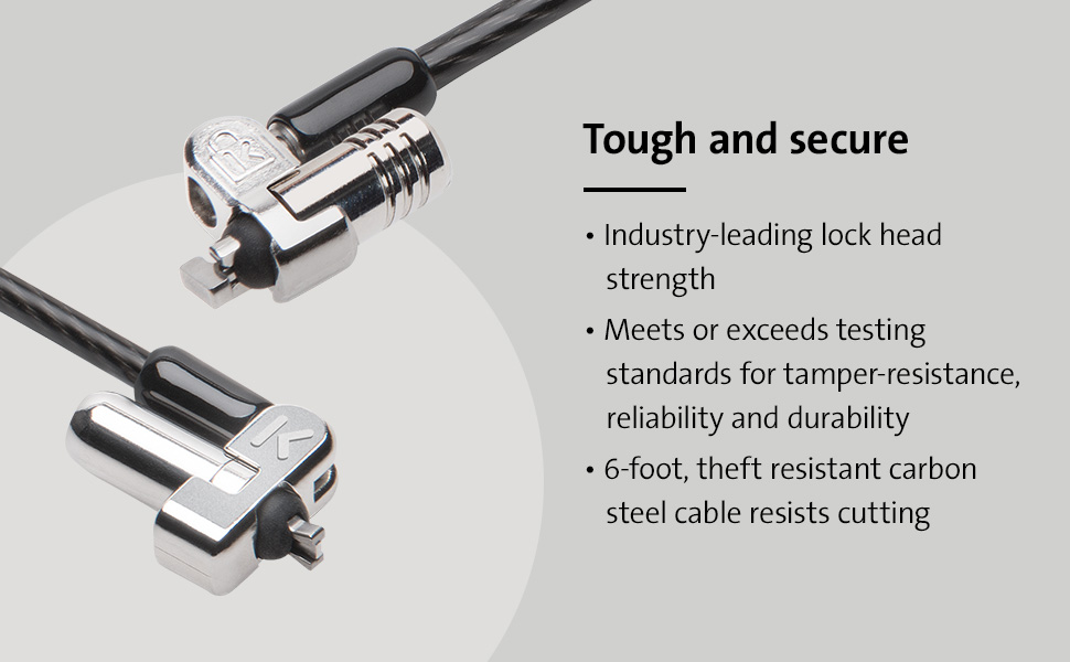 Kensington N17 Keyed Dual Head Laptop Lock for Dell Devices (K67995WW