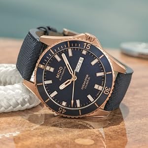Amazon.co.jp: [ミドー]メンズ ダイバーズウォッチ 200m防水 80
