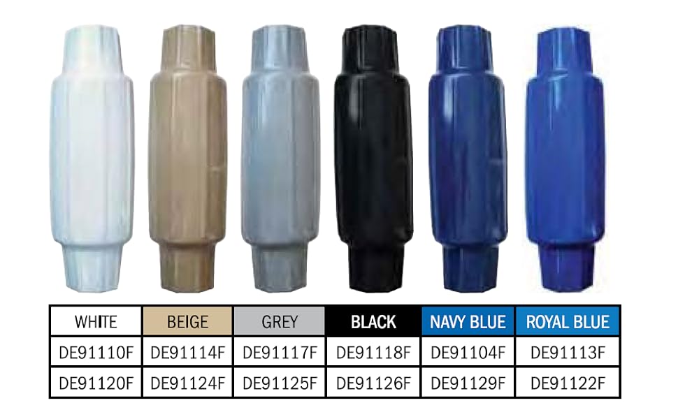 Dock Edge Torpedo Post Bumper Blue Automotive