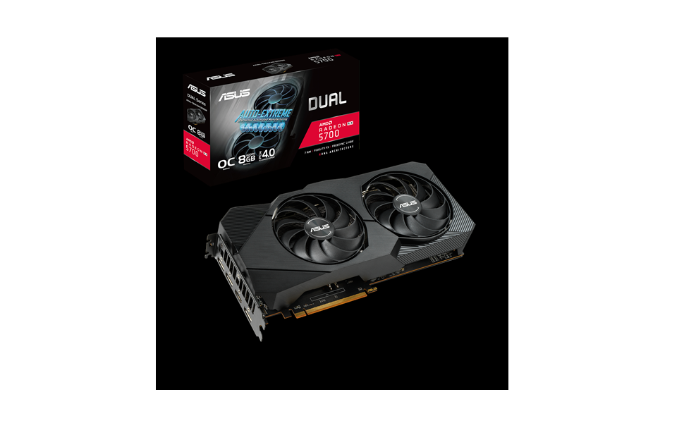 ASUS AMD Dual Radeon RX 5700 EVO OC Edition 8 GB GDDR6