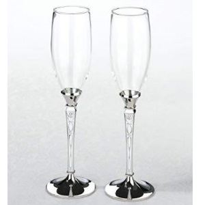 Vintage Silver Toasting Glasses