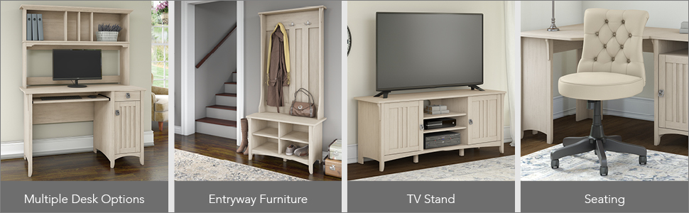 Bush Furniture Salinas Shoe Storage Bench