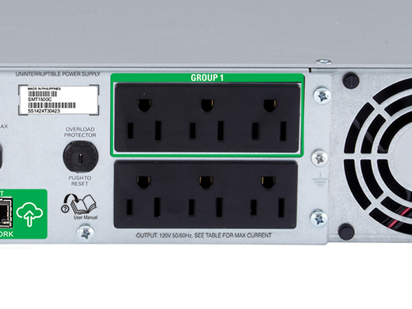 3 Power and Surge Protected Outlets