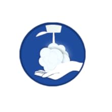 Pour a coin-sized amount of shower gel