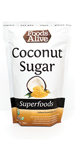 Foods Alive Coconut Sugar - Organic, Non-GMO, Gluten-Free, Vegan, Kosher