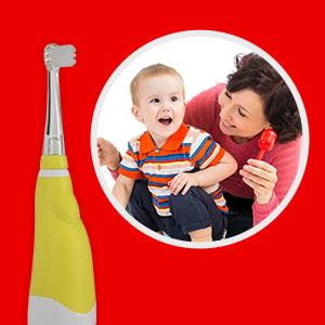 Ergonomic Buttons of Soniclean Toothbrush