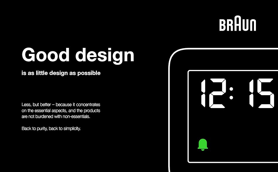 Braun Digital Radio Controlled Alarm Clock for Central Europe (DCF