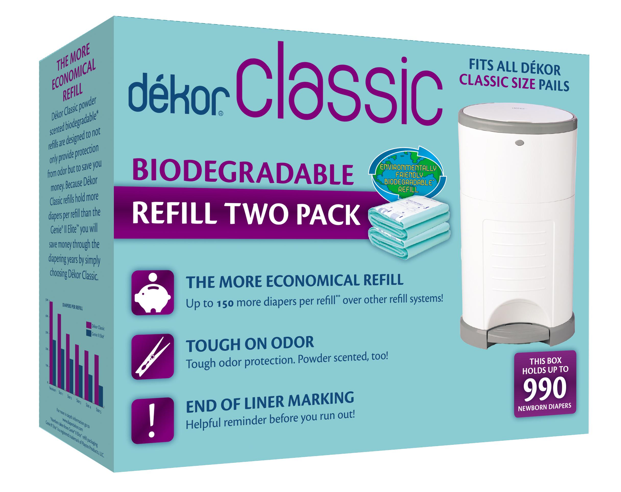 Dekor Classic Diaper Pail Biodegradable Refills Most