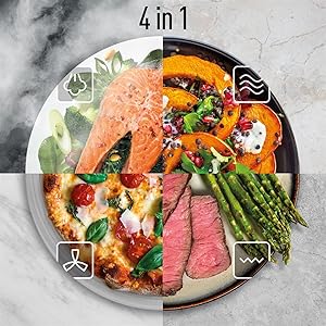  Horno de vapor combinado 4 en 1