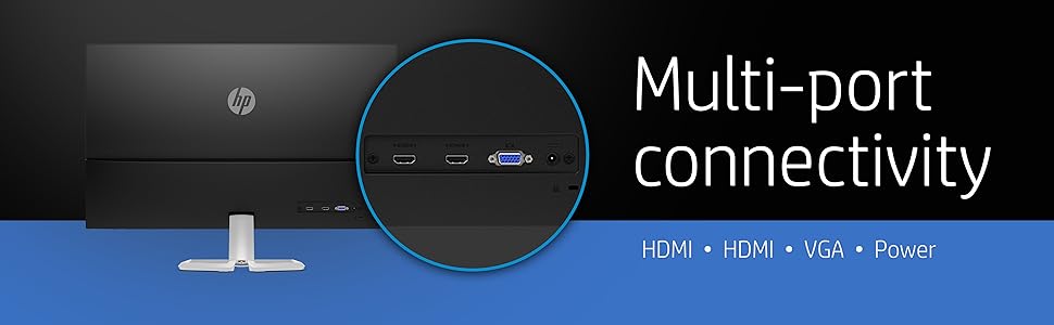 HP 32f IPS Display Multi-port connectivity