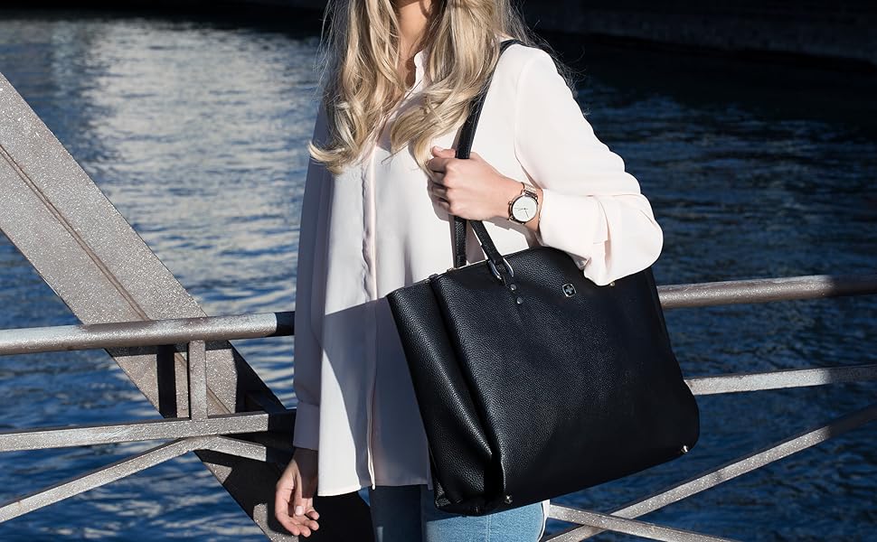 Wenger 606495 Rosalyn 14" Women's Business Tote Bag, Padded Laptop