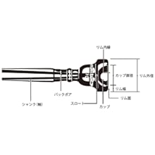 Amazon | バック トロンボーン マウスピース 11C 銀メッキ仕上げ