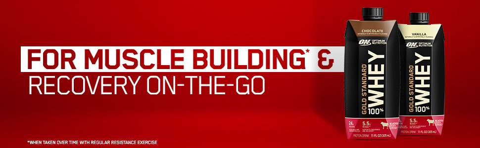 Optimum Nutrition, ON, GSW, RTD, Ready to Drink, Protein Shake, Protein Drink