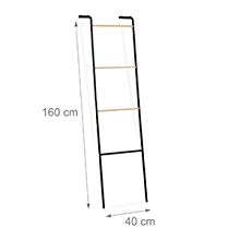 Relaxdays Toallero Escalera, 4 Barras, Soporte Toallas de Pie ...