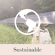 solar, panel, organic, goat, recycled, glass, plastic-free