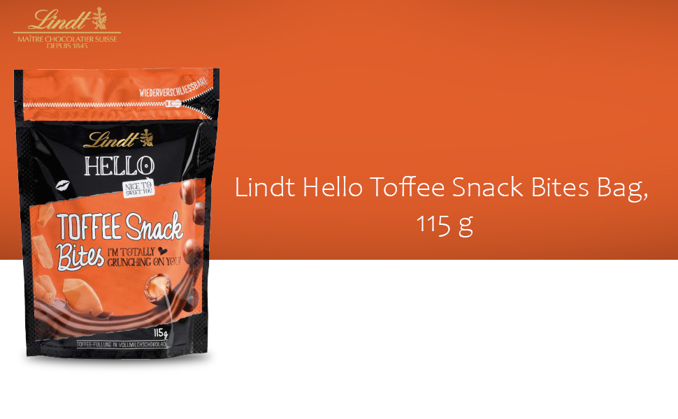 Lindt Hello Toffee Snack Bites Bag, 115 g Amazon.in Grocery